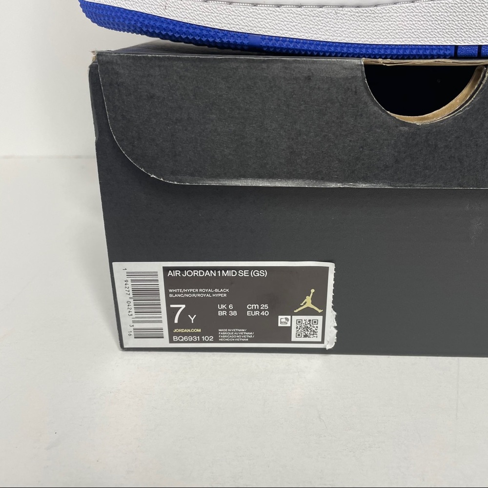 Nike Air Jordan 1 Retro Mid SE Hyper Royal NEW - Picture 4 of 4